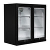 Husky 190L Double Door Alfresco Drinks Chiller With Anti-Condensation Doors In Black (ALF-C2-840)