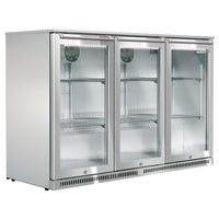Husky 307L Triple Door Alfresco Drinks Chiller With Anti-Condensation Doors In S/Steel (ALF-C3-840)