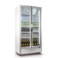 Husky 795L Double Glass Door Commercial Fridge in White (C8PRO-H-WH-AU)