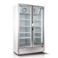 Husky 771L Double Glass Door Commercial Freezer in White (F10PRO-H-WH-AUHU)