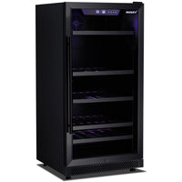 Husky Riserva 240L Dual Zone Freestanding Wine Fridge in Matt Black (HUSWS72DMBZY)