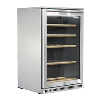 Husky Vino Pro Outdoor Wine Fridge With Anti-Condensation Door in Stainless Steel (HUSWSALFC1SS)