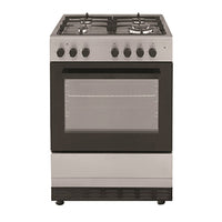 Tisira 60cm 65L Dual Fuel Upright Cooker in Stainless Steel (TFGM629XE)
