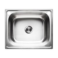 Tisira 60cm Single Bowl Laundry Tub Sink in Stainless Steel (TLLE50)