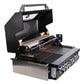 Smart 4 Burner Built-In Gas BBQ With Rotisserie & Rear Infrared Burner In Black (401WB-BLK)