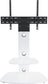Mahara Glass TV Stand with TV Mount & Curved Shelf - TV Floor Stand for 32–65"