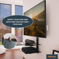 Mahara All in One Tilt & Turn TV Wall Bracket with AV Shelving