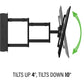 SANUS Premium Large In-Wall Full-Motion Mount for TVs up to 61kg, 42"-85"(VIWLF128-B2)