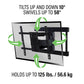Sanus Super Slim Full-Motion TV Mount for 40"-90" VLFS820-B2
