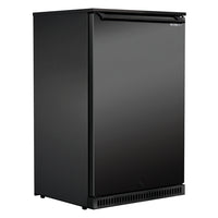 Husky 118L Single Solid Door Alfresco Outdoor Drinks Chiller in Black (ALFC1SDBLK840)