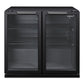 Husky 203L Double Door Homebar Drinks Chiller in Black (C2HHMBBKAU)