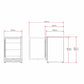 Husky Riserva 154L Drinks Chiller in Matt Black - Left Hand Hinge (HUSDSC54MBZYLH)