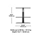 Sanus Vuepoint Swivel Adjustable Universal TV Base Stand For Flat TVs 32" To 65" (FTVS1-B2)