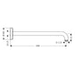 Hansgrohe Wall Mounted Shower Arm in Chrome (27413003)