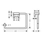 Hansgrohe AddStoris Towel Ring in Matt White (41754700)
