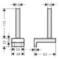 Hansgrohe AddStoris Wall Mounted Spare Roll Holder Matt Black (41756670)