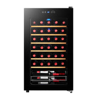Husky Vino Pro 93L Single Zone Wine Fridge In Black Door Trim (HUSWC93SBK)