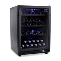 Husky Riserva 154L Dual Zone Wine Fridge in Matt Black (HUSWS54DMBZY)
