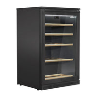Husky Vino Pro Outdoor Wine Fridge With Anti-Condensation Door in Black (HUSWSALFC1BK)