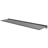 Mahara Black Floating Shelf - Tempered Safety Glass Shelf 8mm Thickness - Mounted Wall