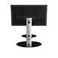 Mahara Glass TV Stand with TV Mount & Oval Shelf - TV Floor Stand for 32–65"
