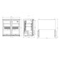 ALF-C2-BLK-840 HUSKY ALFRESCO 2 DOOR BLACK