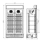 Husky 771L Double Glass Door Commercial Freezer in White (F10PRO-H-WH-AUHU)