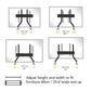 Mahara Extra-Large Universal Replacement TV Base/Stand for 55" to 100" TV (QB600S)