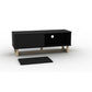 AVS 1200mm Raze Modular TV Stand in Gloss Black With Oak Legs (RZ1200BO)