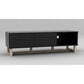 AVS 1500mm Raze Modular TV Stand in Gloss Black With Oak Legs (RZ1500BO)