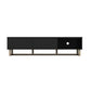 AVS 1800mm Raze Modular TV Stand in Gloss Black With Oak Legs (RZ1800BO)