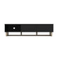 AVS 1800mm Raze Modular TV Stand in Gloss Black With Oak Legs (RZ1800BO)