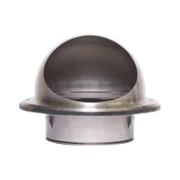 Sirius Stainless Steel External Fixed Louvre Range Hood Wall Vent With Dome Rain Guard