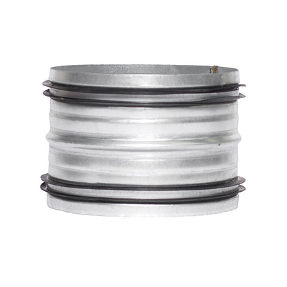 Sirius Galvanised Steel Internal Range Hood Duct Connector With Rubber Gaskets