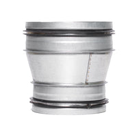 Sirius Galvanised Steel Range Hood Duct Reduce/Enlarge Transition Piece