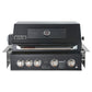 Smart 4 Burner Built-In Gas BBQ With Rotisserie & Rear Infrared Burner In Black (401WB-BLK)