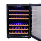 Smart 154L Dual Zone Under Counter Wine Fridge in Black (SMAWC54DN)