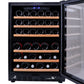 Smart 154L Dual Zone Under Counter Wine Fridge in Black (SMAWC54DN)