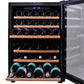 Smart 154L Dual Zone Under Counter Wine Fridge in Black (SMAWC54DN)