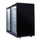 Smart 190L Drinks Chiller With Double Glass Doors in Black (SMH2840BLK)