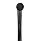 Tisira Matte Black Rounded Gooseneck Kitchen Mixer Tap (TMFGBK)