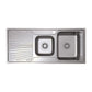 Tisira 108cm 1.5 Bowl Stainless Steel Kitchen Sink With Left Hand Drainer (TSLE1081L)