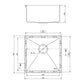Tisira 45cm Single Bowl Stainless Steel Kitchen/Laundry Sink (TSSR451)