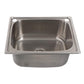 Tisira 60cm Single Bowl Laundry Tub Sink in Stainless Steel (TLLE50)