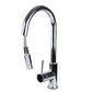 Tisira Chrome Coated Pull-Out Retractable Gooseneck Kitchen Mixer Tap (TMFP)