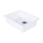 Tisira 61cm Single Bowl White Granite Kitchen/Laundry Sink (TSG610WH)