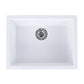Tisira 61cm Single Bowl White Granite Kitchen/Laundry Sink (TSG610WH)