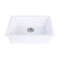 Tisira 61cm Single Bowl White Granite Kitchen/Laundry Sink (TSG610WH)