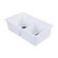 Tisira 79cm Double Bowl White Granite Kitchen/Laundry Sink (TSG790WH)