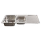 Tisira 108cm 1.5 Bowl Stainless Steel Kitchen Sink With Right Hand Drainer (TSLE1081R)